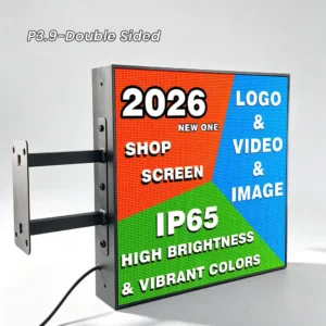 Double-Sided Outdoor LED Sign | Dual-sided Exposure | Best-Seller | P3.9-52cm