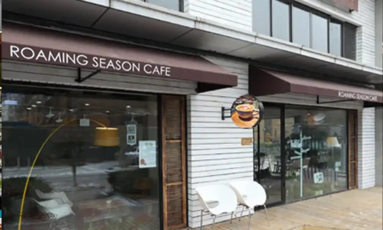 Click to view full screen circular LED display installed in coffee shop for menu presentation and ambient digital visuals