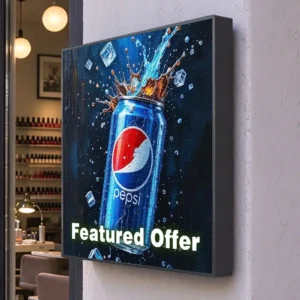 Video Store Sign | Zone Playback | Powerful Visual Impact | P2.9-60cm-Single Sided